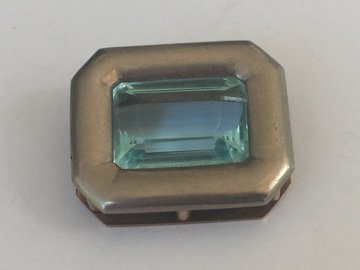 Aquamarin in Palladiumweissgold