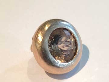 Facettierter Turmalin in Rosegoldvariofassung