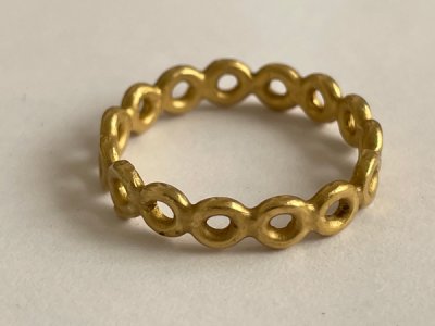 Kreisring in 900 Gold
