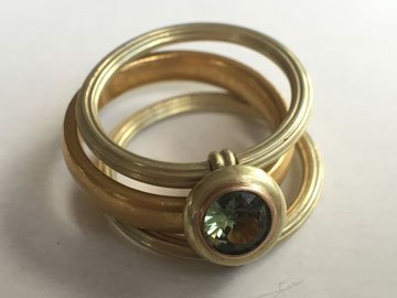 Safir 585 Grüngold  1950.-€