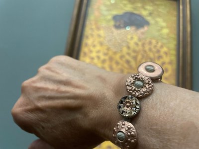 Leder mit Rosegold