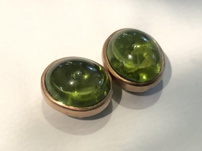 Peridotpaar auch für Ohrringe