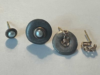 Perlenstecker mit Scheiben und Varioohrringe